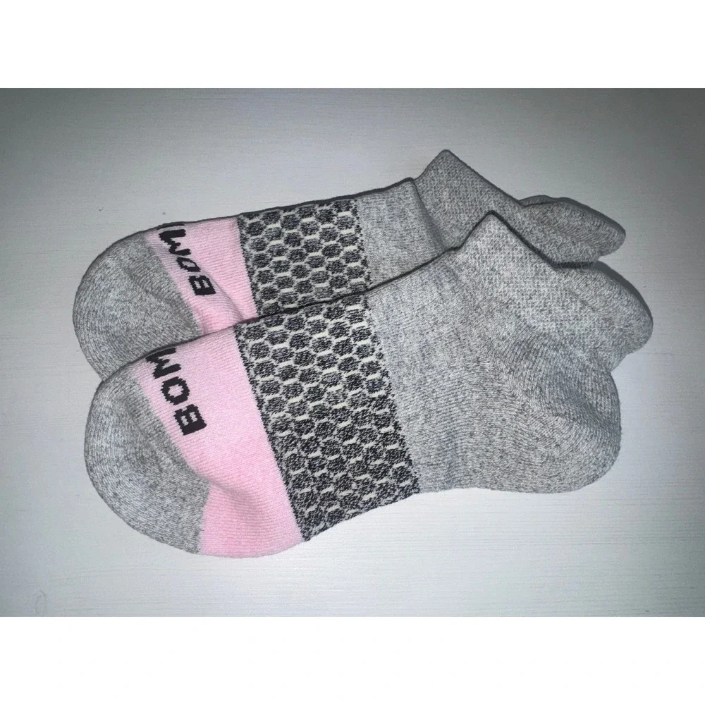 Bombas Womens Ankle Socks Medium 4 Pair Honeycomb Arch Support Multi Color